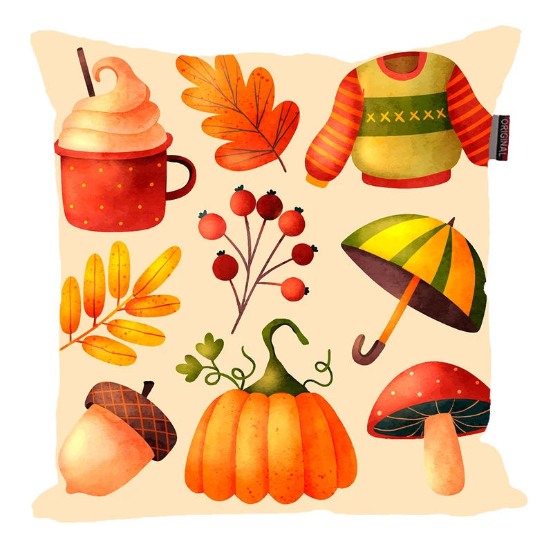 کوسن پاد آفرین مدل تم پاییزی کد PK40214