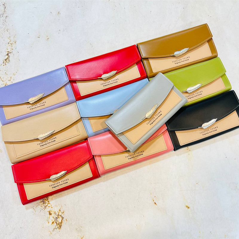 کیف پول زنانه مدل برگ کد KZD-081