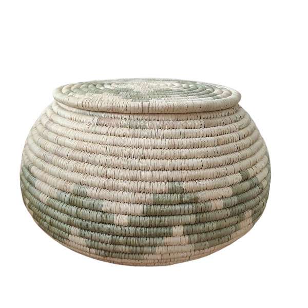سطل برنج حصیری مدل زیکزاکی