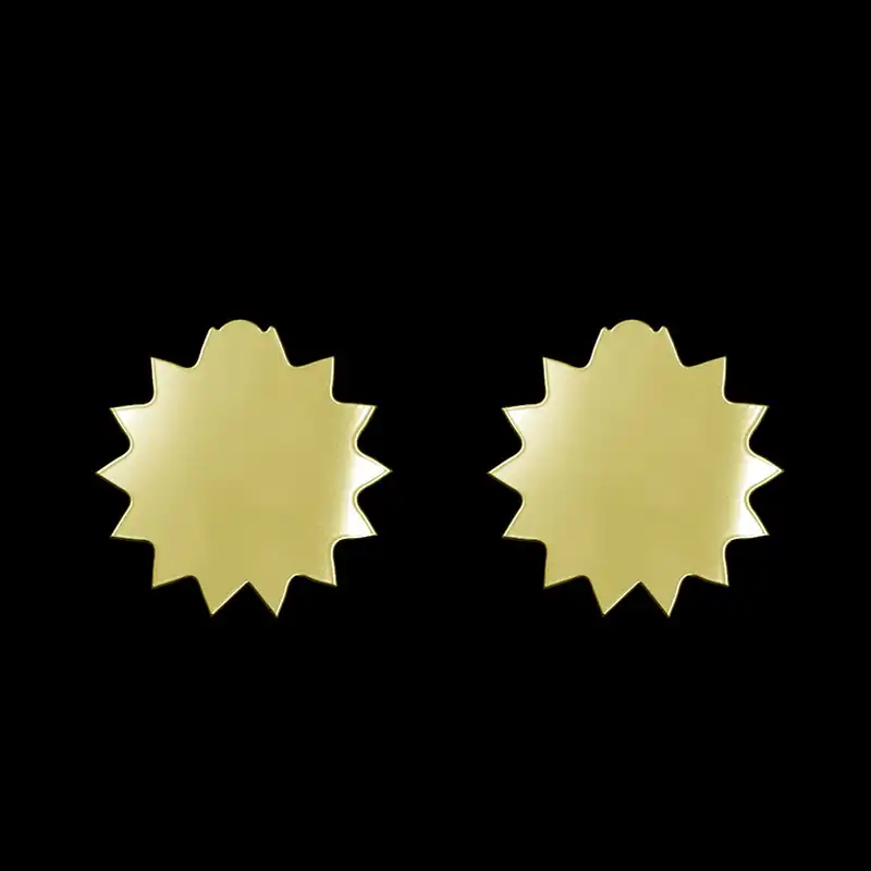 گوشواره طلا 18 عیار زنانه مدوپد مدل ستاره کد GA1-15634