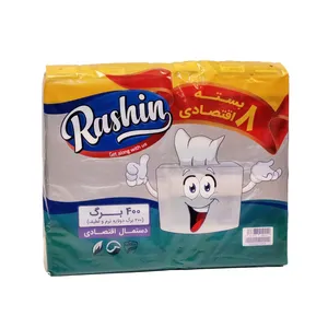 دستمال کاغذی 200 برگ راشین مدل R400 مجموعه 8 عددی