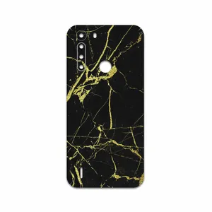 MAHOOT Graphite-Gold-Marble Cover Sticker for Motorola One Fusion