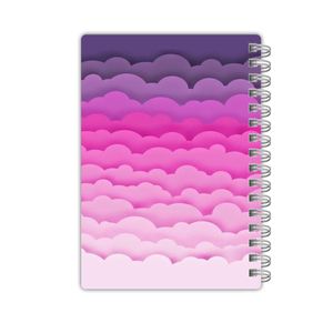 دفترچه یادداشت 50 برگ مدل ابرهای رنگی کد 781