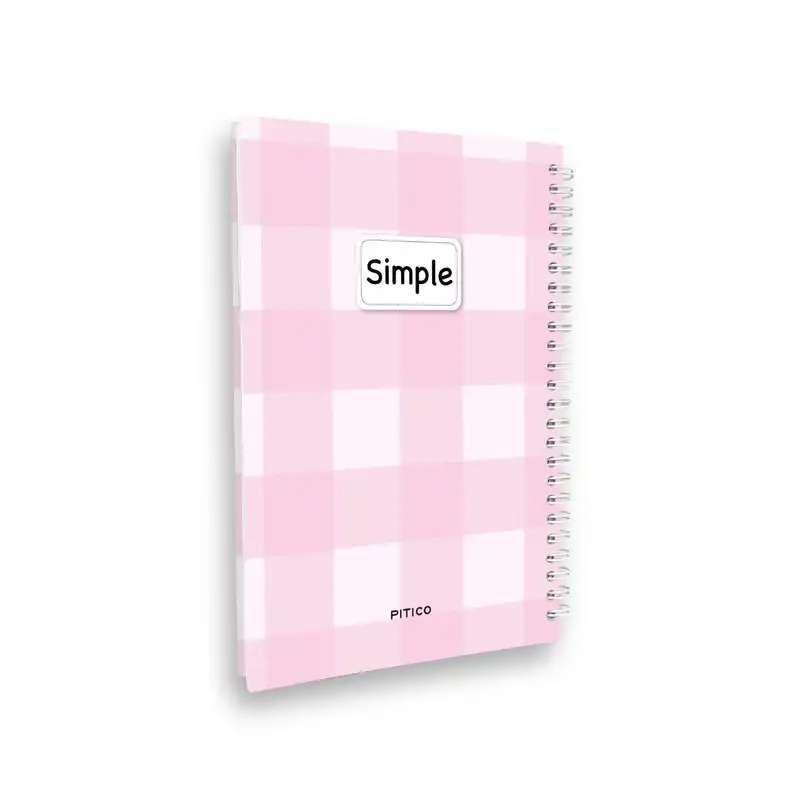 دفتر مشق 100 برگ پیتیکو مدل جلد سخت طرح سیمپل
