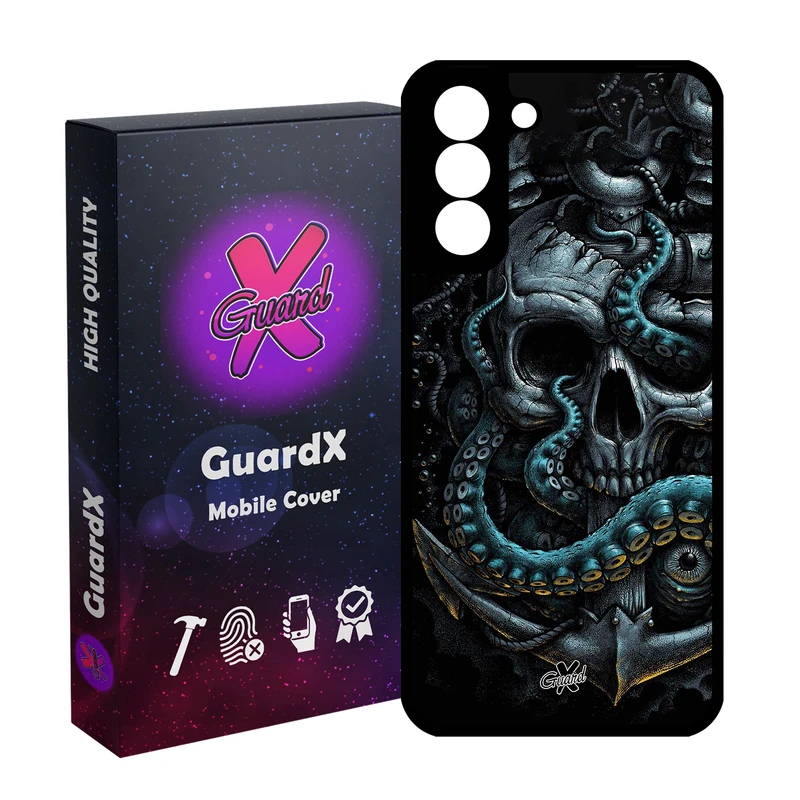 کاور گارد ایکس طرح جمجمه مدل Glass10563 مناسب برای گوشی موبایل سامسونگ Galaxy S21 FE