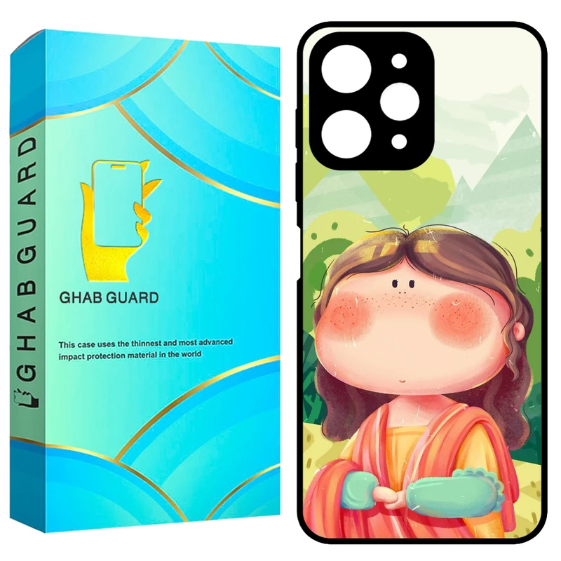 کاور قاب گارد طرح مونالیزا مدل GCHPR12 مناسب برای گوشی موبایل شیائومی Redmi 12 4G / Redmi 12 5G / Poco M6 Pro 5G