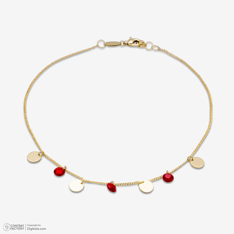 پابند طلا 18 عیار زنانه روبی آرت گالری مدل 330010