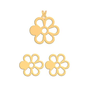 نیم ست طلا 18 عیار زنانه فرشته طرح گل WHSL-000249