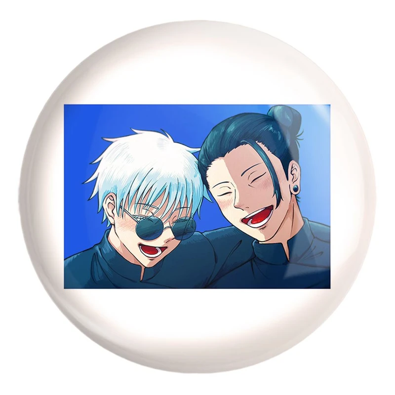 پیکسل خندالو طرح گتو و گوجو ساتورو انیمه جوجوتسو کایزن Jujutsu Kaisen کد 30180 مدل بزرگ