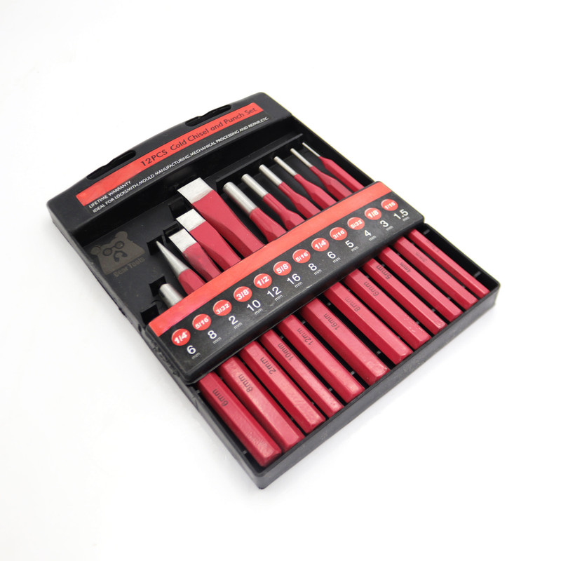 قلم و سنبه مدل بیر تولز کد YPJ-1.5-16MM مجموعه 12 عددی قلم و سنبه مدل بیر تولز کد YPJ-1.5-16MM مجموعه 12 عددی