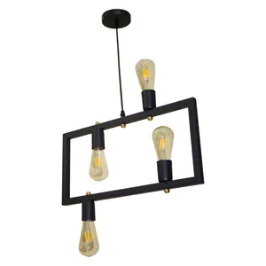 لوستر آویز چهار شعله مدل U&D کد 409