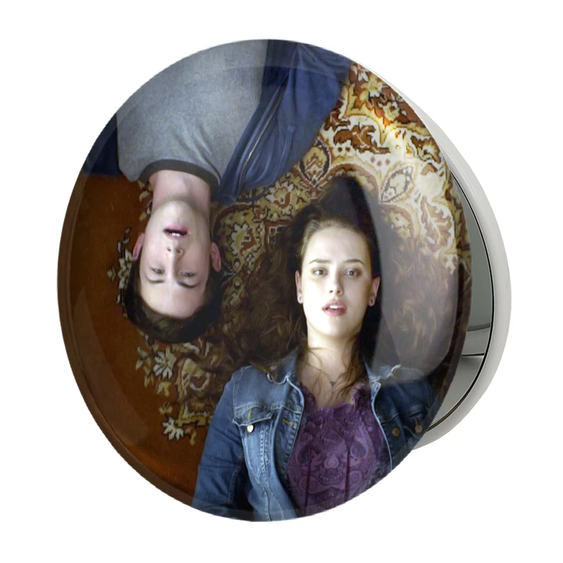 آینه جیبی خندالو طرح هانا و کلی 13دلیل برای اینکه Reasons Why13 مدل تاشو کد 20348 