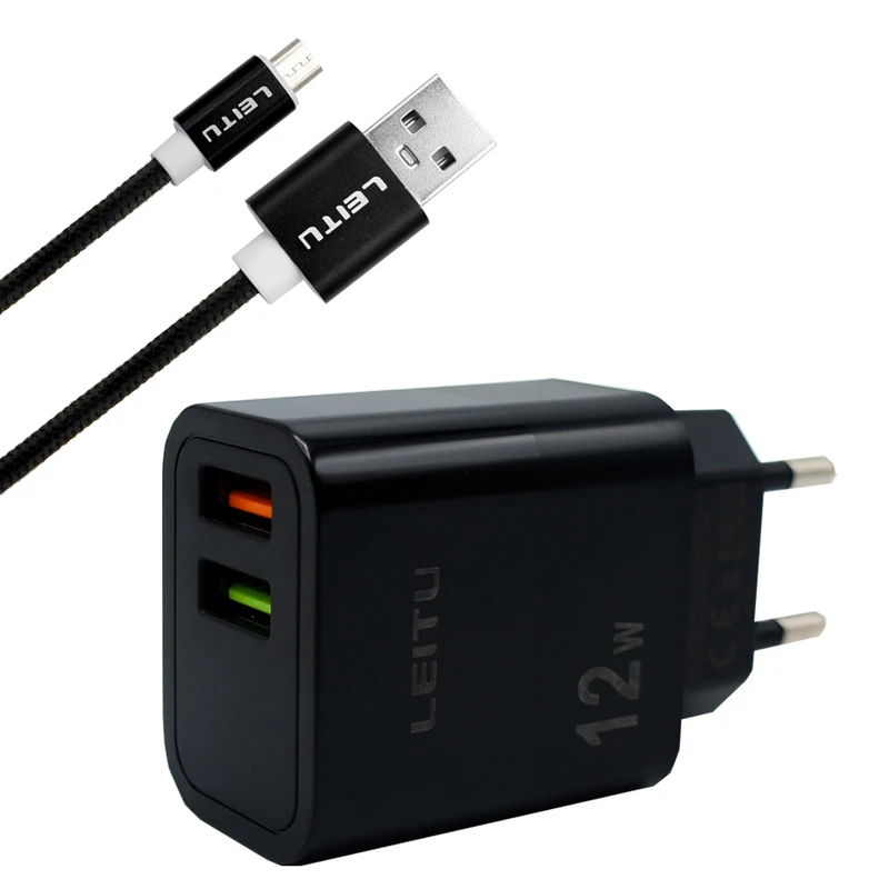 شارژر دیواری لیتو مدل LH - 11 به همراه کابل تبدیل MICROUSB