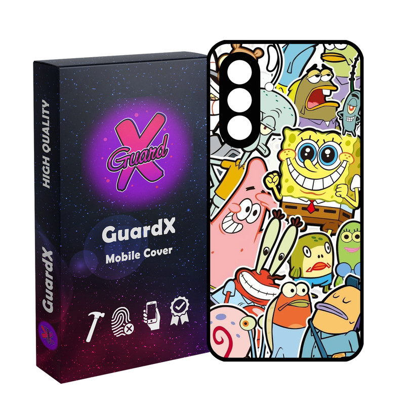 کاور گارد ایکس طرح باب‌ اسفنجی مدل 11179 مناسب برای گوشی موبایل سامسونگ Galaxy S24 FE