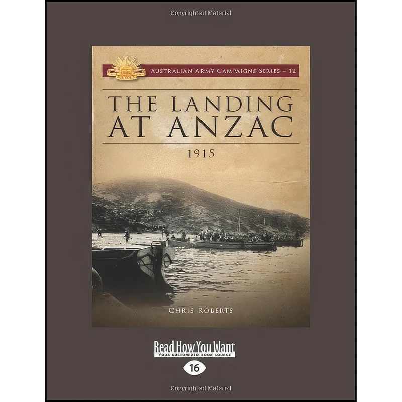 کتاب The Landing at ANZAC اثر Chris Roberts انتشارات تازه ها