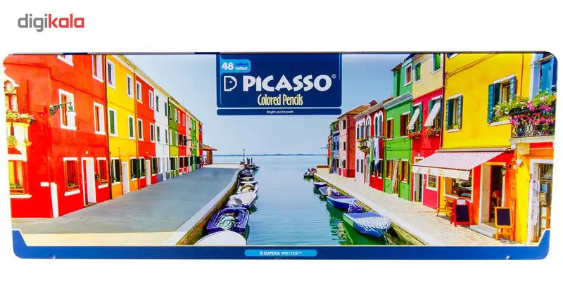 مداد رنگی 48 رنگ پیکاسو مدل Superb Writer طرح ونیز