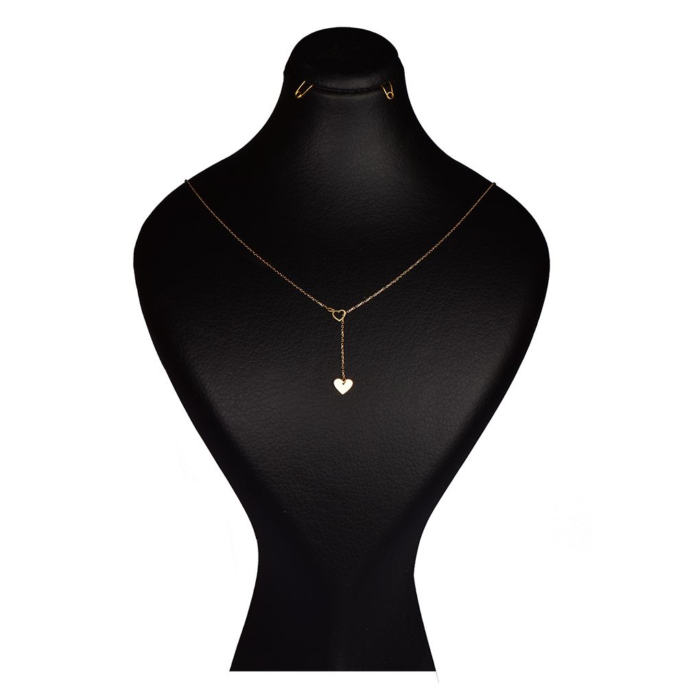 گردنبند طلا 18 عیار زنانه کرابو طرح قلب مدل Kr7005 -  - 1