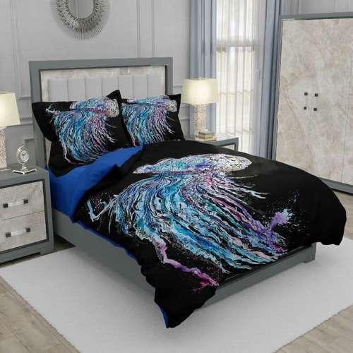 سرویس روتختی طرح عروس دریایی یک نفره 5 تکه