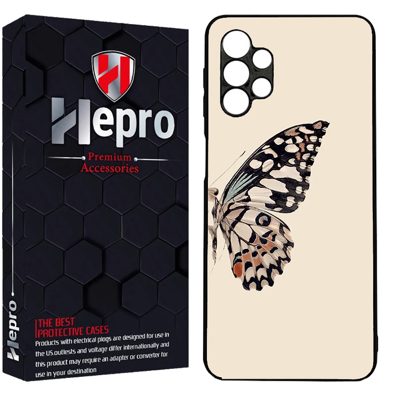 کاور هپرو طرح پروانه کد Dimo-304 مناسب برای گوشی موبایل سامسونگ Galaxy A17