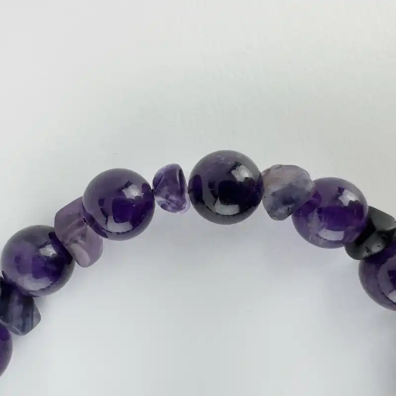 دستبند مدل سنگ آمیتیست