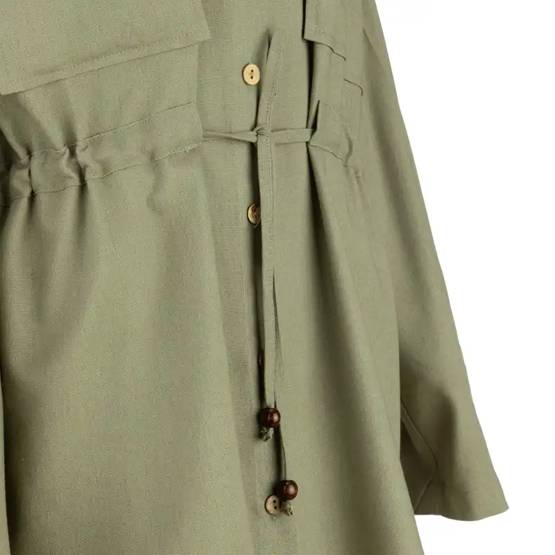 مانتو زنانه سرژه مدل 232146 رنگ صدری