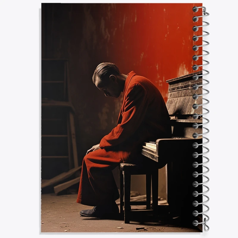 دفتر مشق 50 برگ خندالو طرح پیانو کد F493