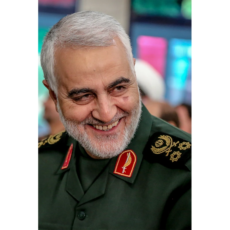 تابلو شاسی مدل سردار شهید حاج قاسم سلیمانی کد 38