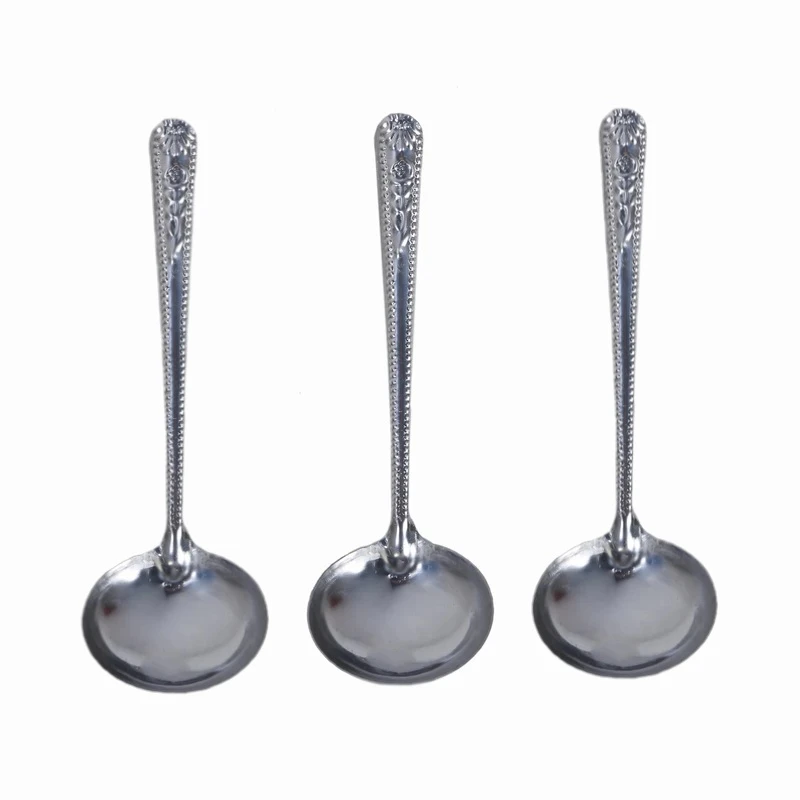 سرویس ملاقه استیل 3 پارچه مدل طاووسی