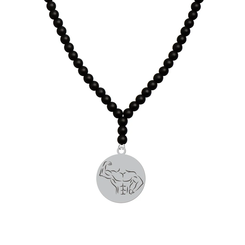 گردنبند هایکا طرح ورزشی فیگور بدنسازی کد am.jh 358
