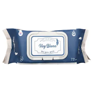 دستمال مرطوب کودک Hey bluna مدل درب دار