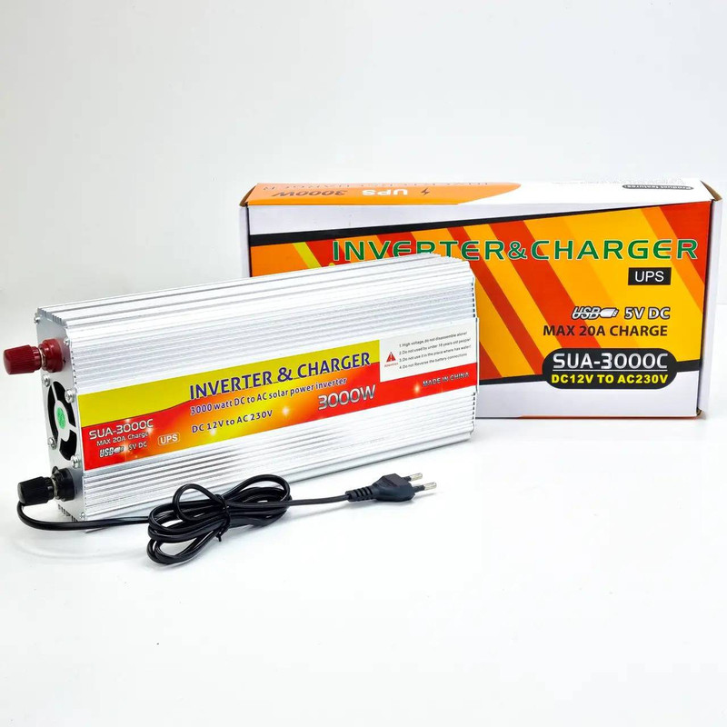 اینورتر و شارژر مدل SUA-3000C ظرفیت 3000 وات