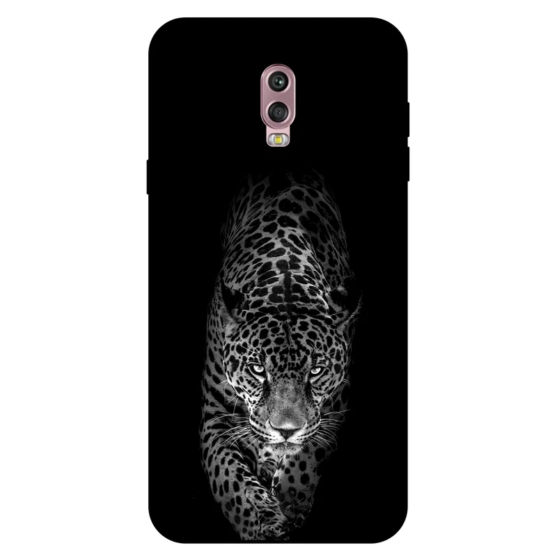 کاور مگافون طرح پلنگ مدل 1879 مناسب برای گوشی موبایل سامسونگ Galaxy C8 / C7 2017     