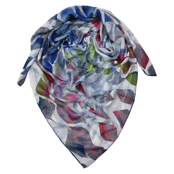 روسری زنانه مدل نخ ابریشم دست دوز کد X_691_1