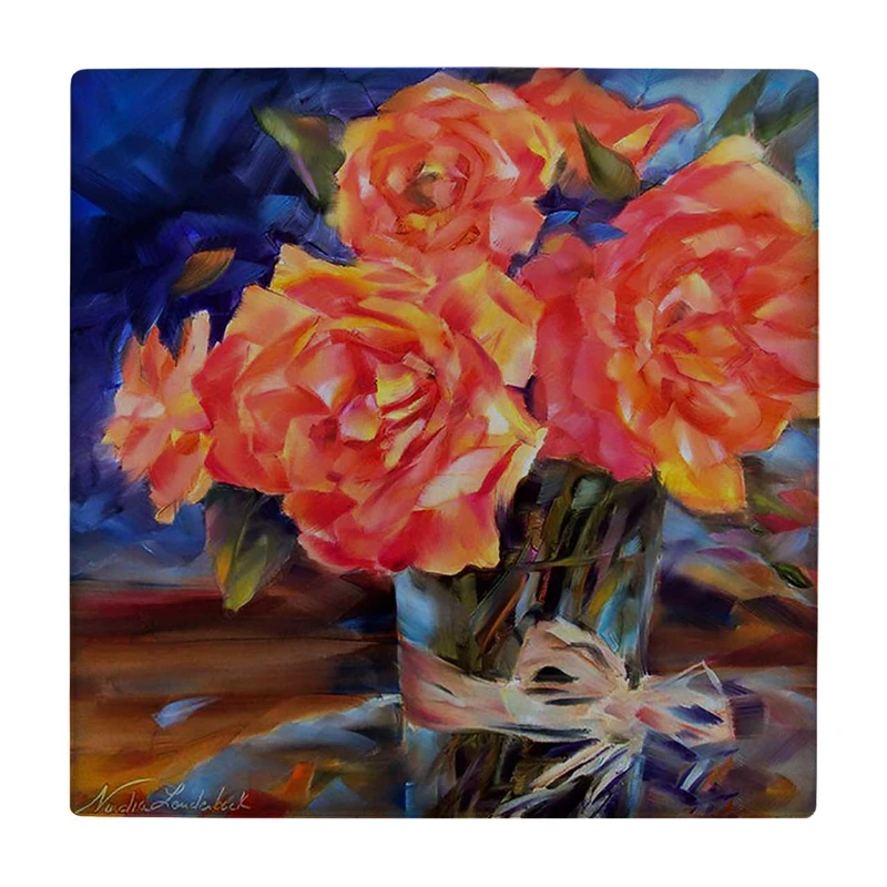 زیر لیوانی طرح گل های رز کد    3239135_402