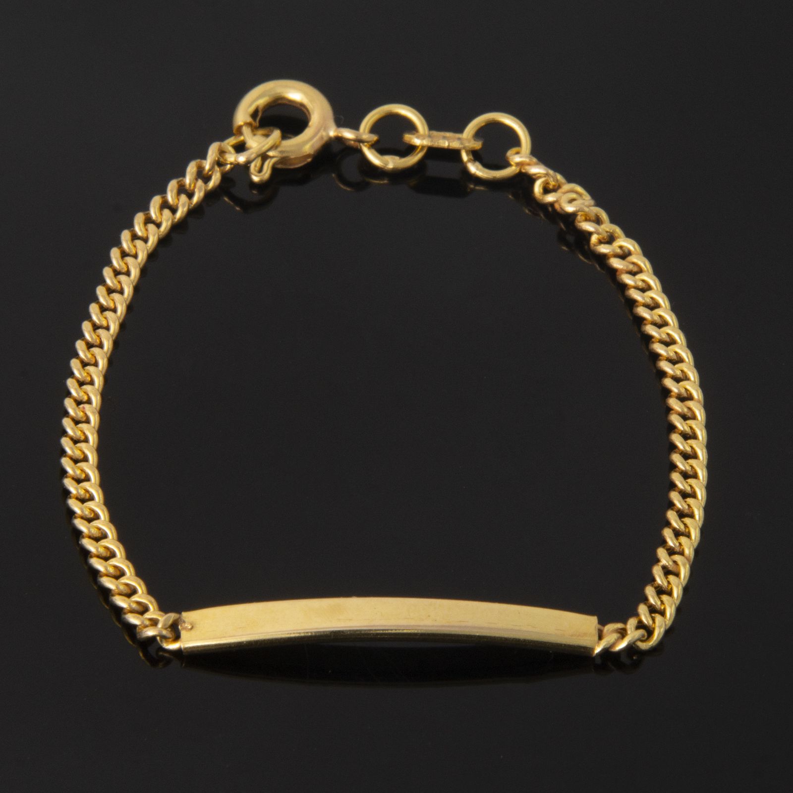  دستبند طلا 18 عیار دخترانه کد 67061 -  - 2