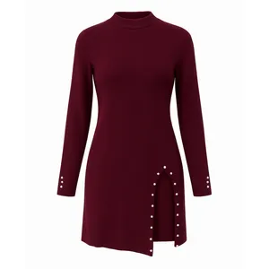 پیراهن بافتنی یقه ایستاده زنانه مدل یاسمن کد ۸۶