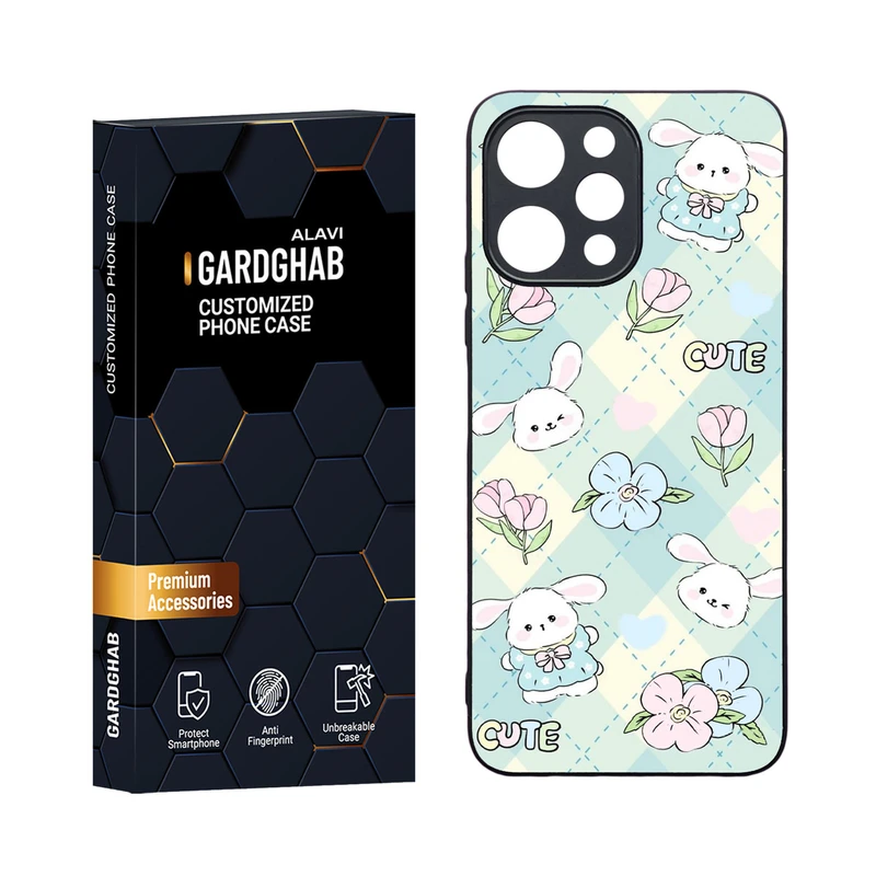 کاور گارد قاب مدل دورژله ای فانتزی مناسب برای گوشی موبایل شیائومی Redmi 12 4G / 5G