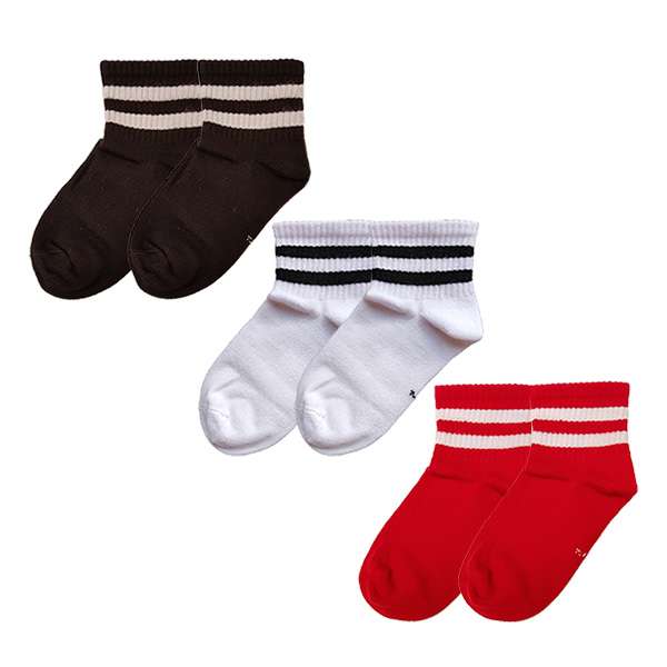 جوراب بچگانه ال سون مدل دو خط کد 9.PH487 مجموعه 3 عددی