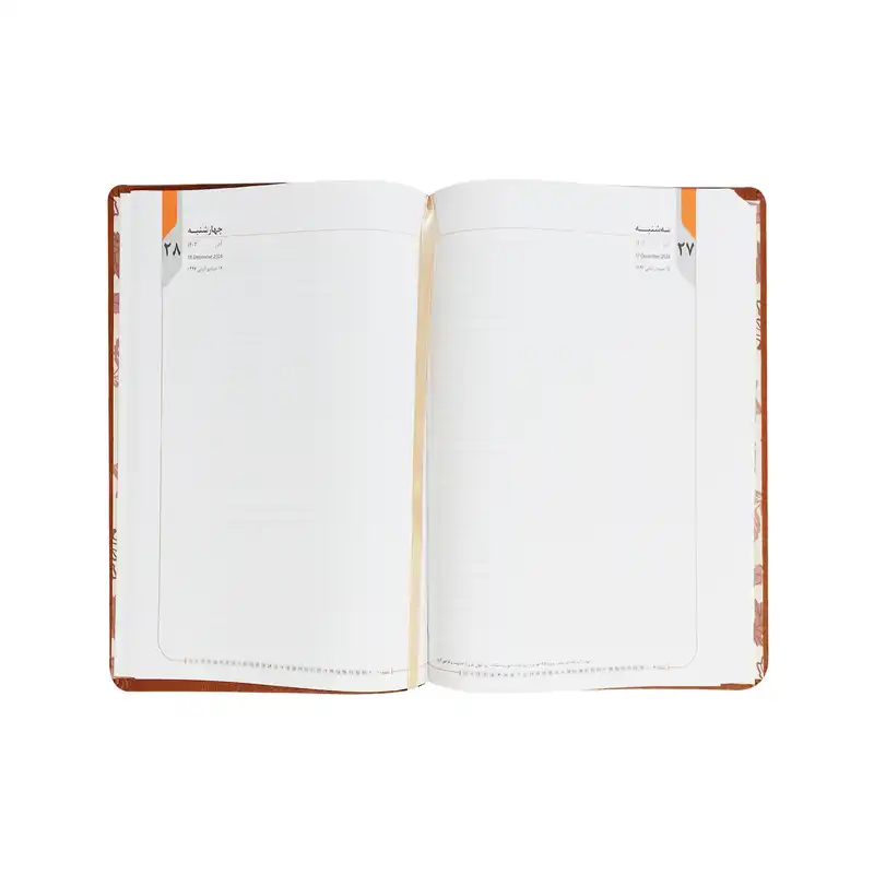 سالنامه سال 1403 مدل کتان پلاک دار کد02