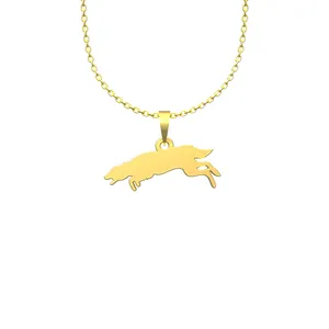 گردنبند طلا 18 عیار زنانه مدوپد مدل سگ کد J3-1-1056