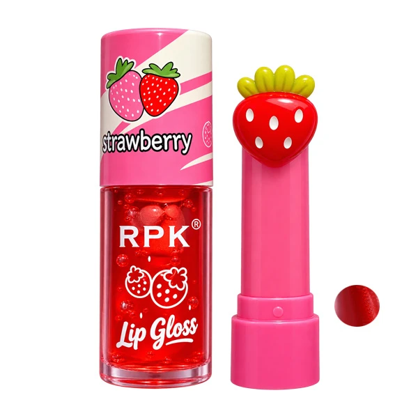 بالم لب پی آر کی مدل Straw berry مجموعه 2 عددی
