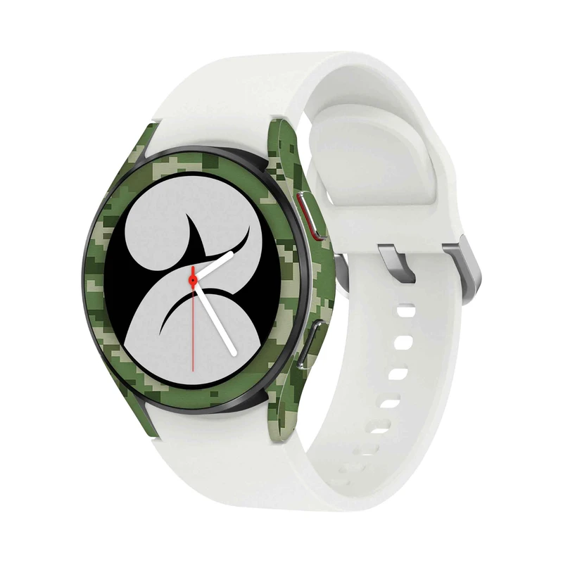  برچسب ماهوت طرح Army-Green-Pixel مناسب برای ساعت هوشمند سامسونگ Watch4 40mm