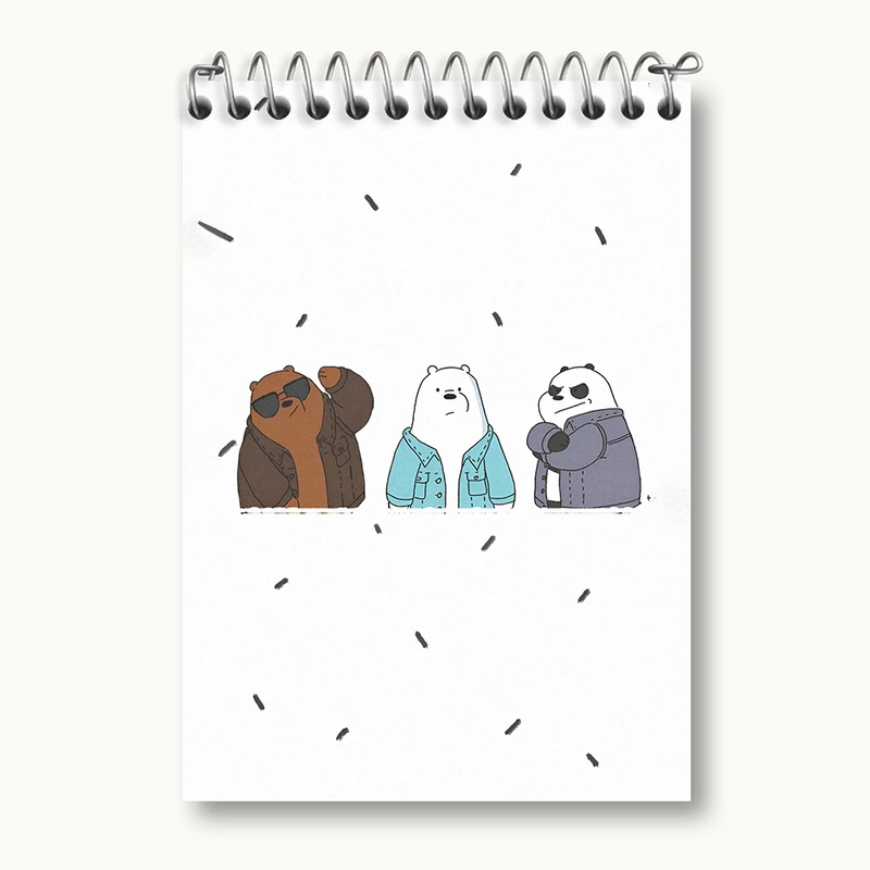 دفتر یادداشت 50 برگ خندالو طرح سه خرس کله پوک کد N3184