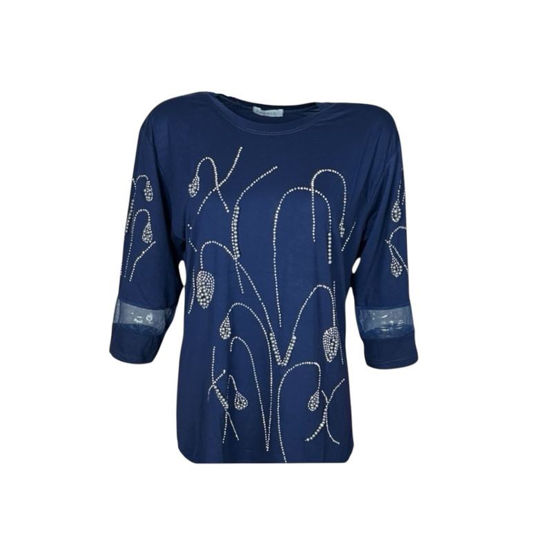 بلوز آستین سه ربع زنانه مدل  آماندیس AM115