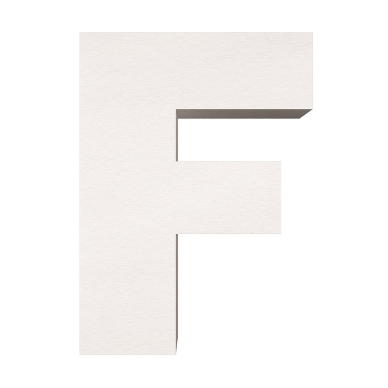 ماکت دکوری طرح حروف برجسته کد F-MEDIUM 