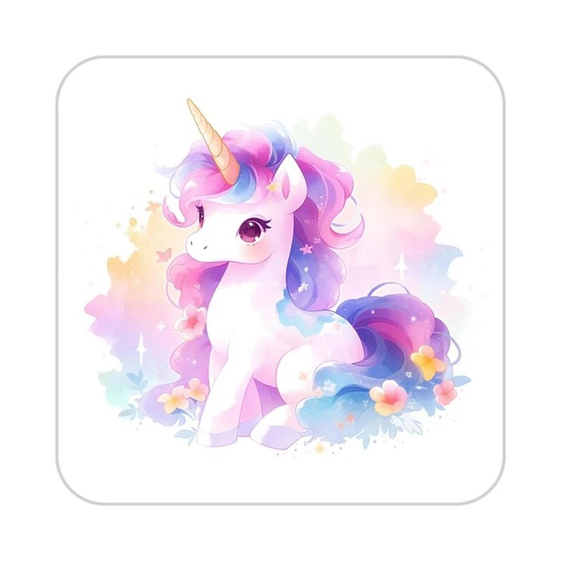 زیر لیوانی کاکتی طرح اسب تک شاخ و یونیکورن مدل mp33202