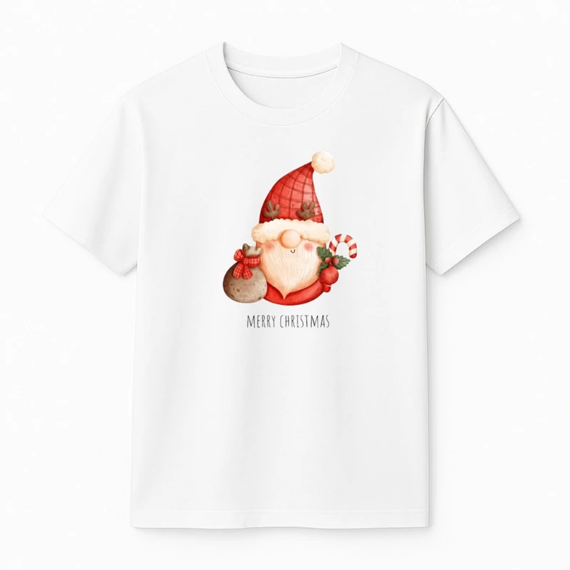 تی‌شرت آستین کوتاه پسرانه مدل بابانوئل کریسمس کد v7 