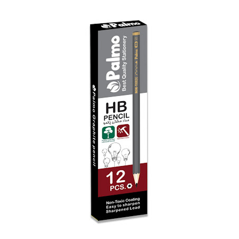 مداد مشکی پالمو کد 3203/04 بسته 12 عددی مداد مشکی پالمو کد 3203/04 بسته 12 عددی