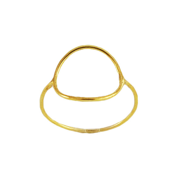 انگشتر نقره زنانه طرح دایره کد 519