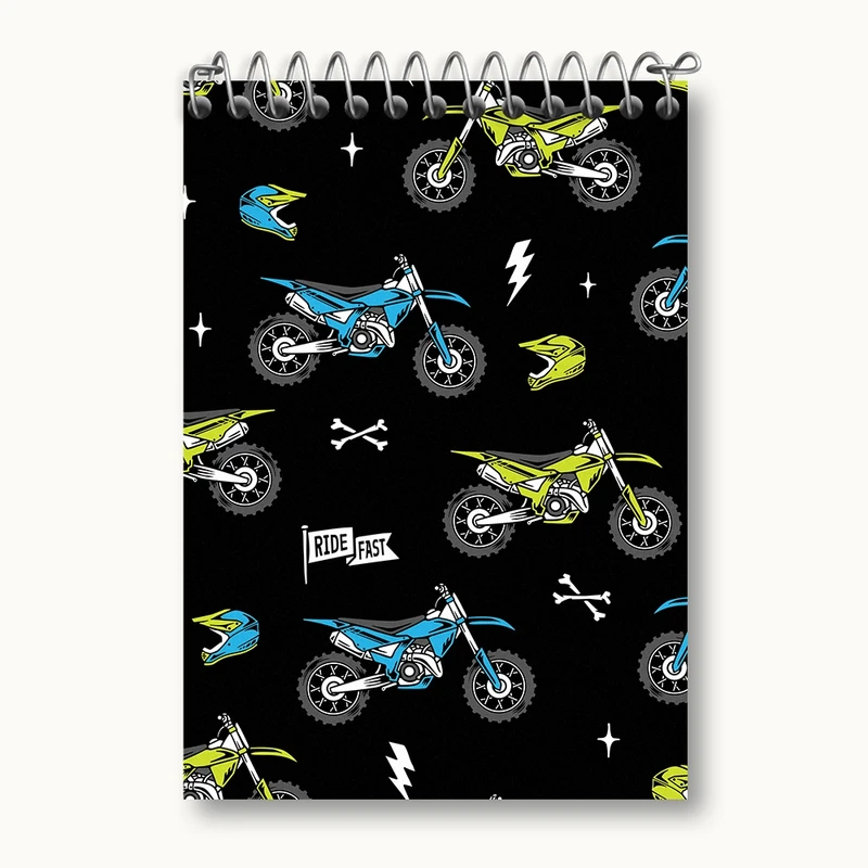 دفتر یادداشت 50 برگ خندالو مدل موتور سیکلت کد N510